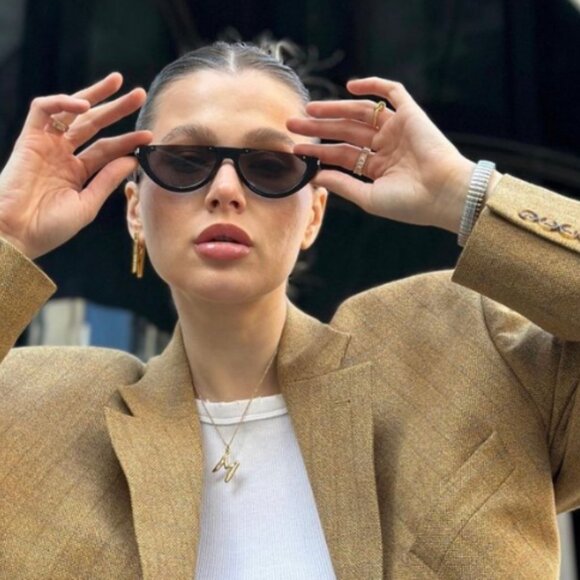 NEW  SAINT LAURENT BLACK WOMEN SUNGLASSES SL 563 001 SAINT LAURENT SL563 - Picture 1 of 13